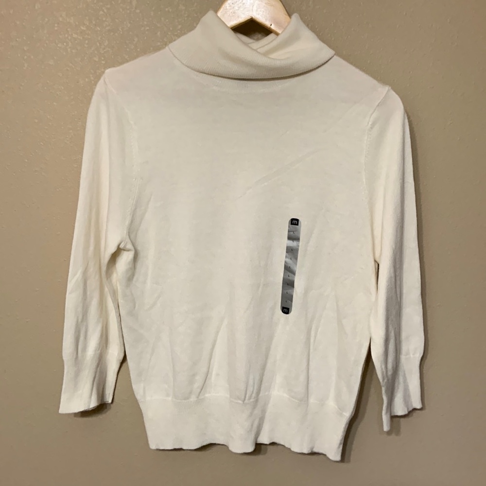 NWT Mossimo Cream Cowl Neck Sweater